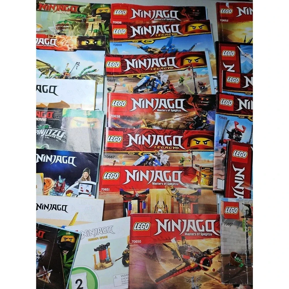 29 Lego INSTRUCTION MANUALS ONLY Lot NINJAGO Movie Spinjitzu Legacy Etc